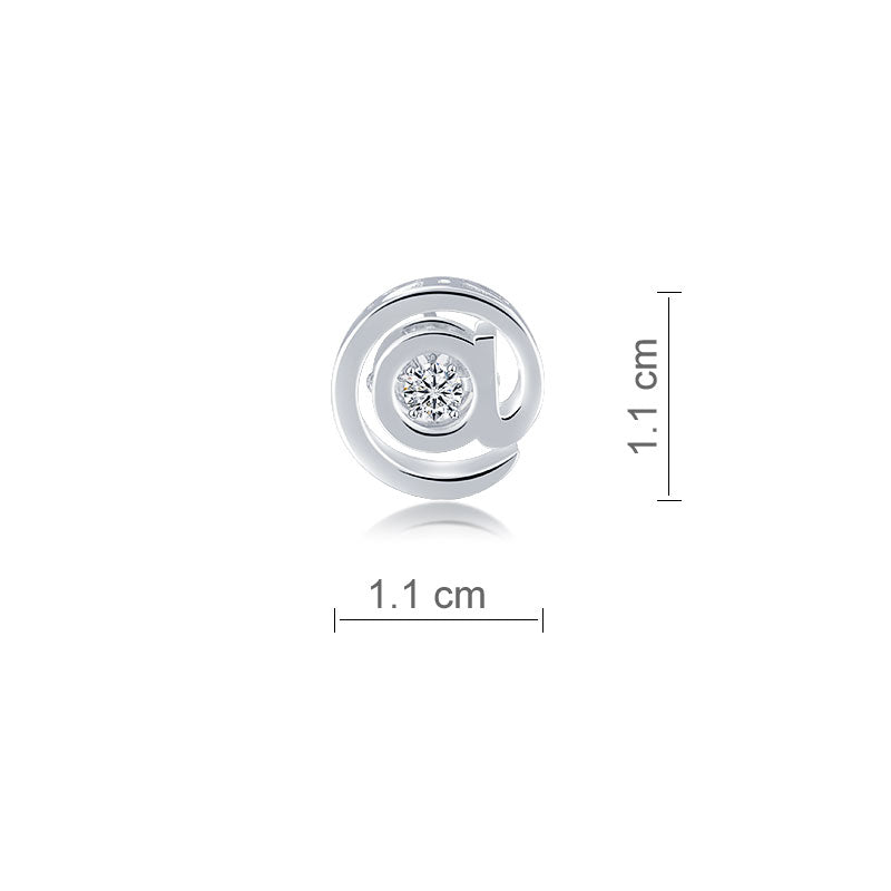 @ Stud Moissanite Diamond Dancing Stone Earring Unisex 925 Sterling Silver