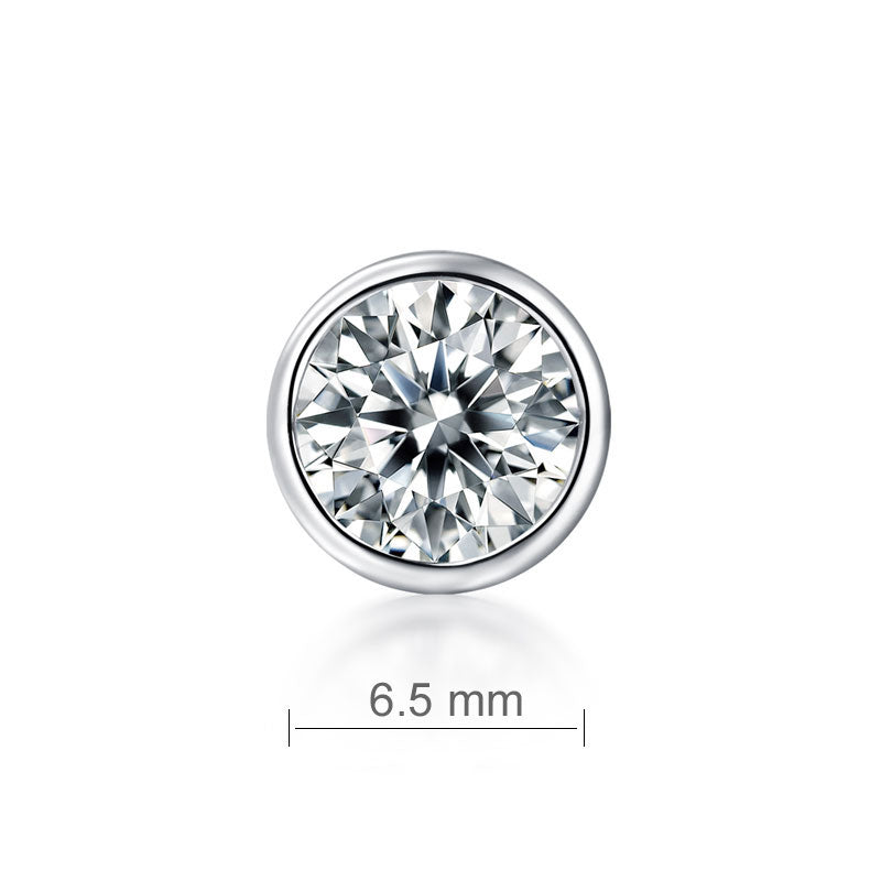 1 Carat Moissanite Diamond Earring Unisex 925 Sterling Silver