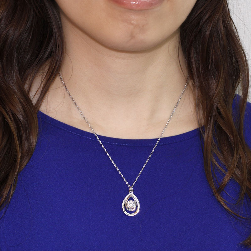 1 Carat Round Cut 925 Sterling Silver Bridesmaid Pendant Necklace Jewelry