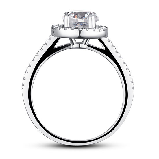 1.25 Carat Round Cut Simulated Diamond 925 Sterling Silver Wedding Engagement Ring