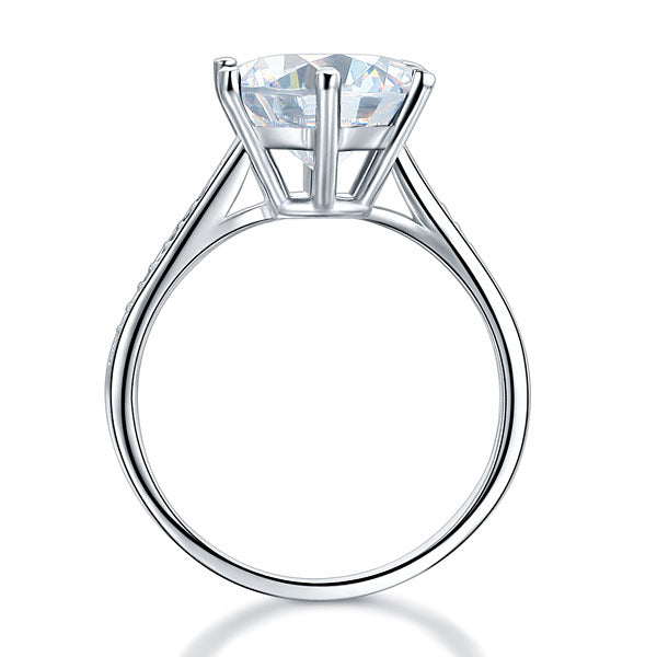 925 Sterling Silver Wedding Engagement Ring 3 Carat Simulated Diamond Jewelry