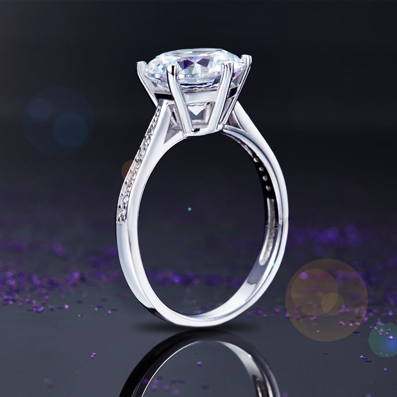 925 Sterling Silver Wedding Engagement Ring 3 Carat Simulated Diamond Jewelry