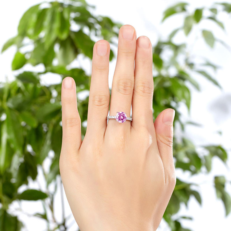 925 Sterling Silver Bridal Engagement Ring 2 Carat Simulated Diamond Jewelry