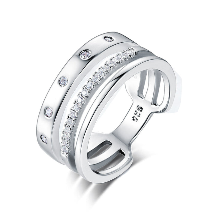 Wedding Band Anniversary Solid 925 Sterling Silver Ring Jewelry