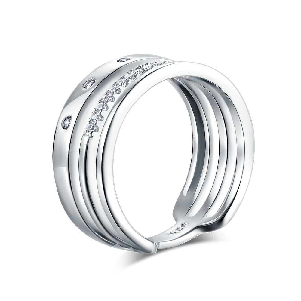 Wedding Band Anniversary Solid 925 Sterling Silver Ring Jewelry