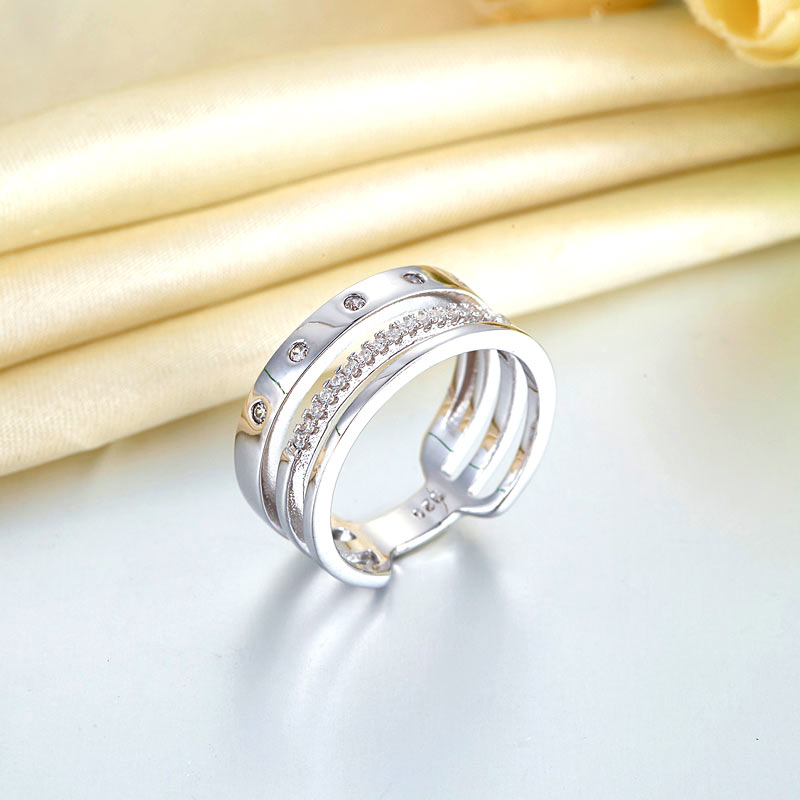 Wedding Band Anniversary Solid 925 Sterling Silver Ring Jewelry