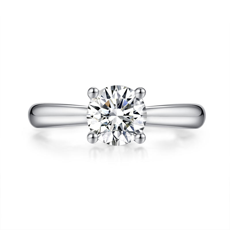 1 Carat Moissanite Diamond Ring Wedding Engagement 925 Sterling Silver