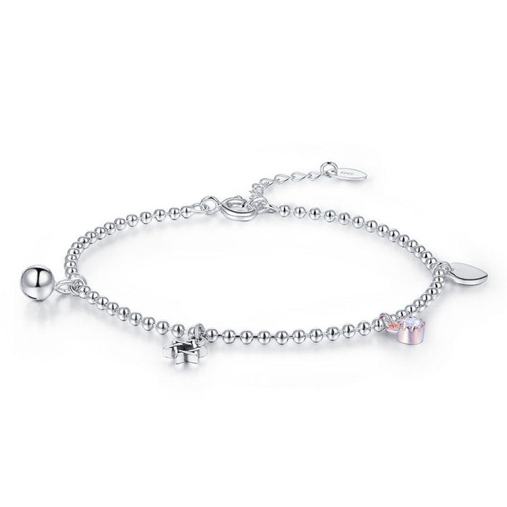 Solid 925 Sterling Silver Bracelet Fashion Bridesmaid Wedding Gift