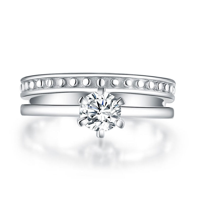 Solid 925 Sterling Silver Ring Fashion Party Jewelry