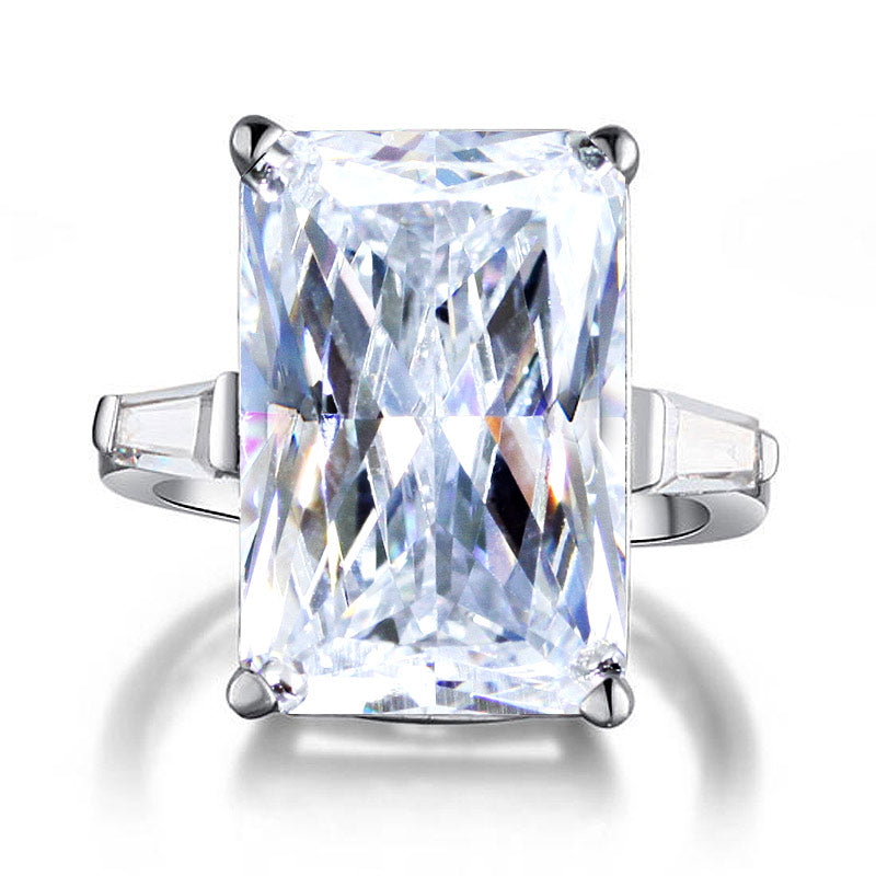 Princess Cut Simulated Diamond 925 Sterling Silver Luxury Ring