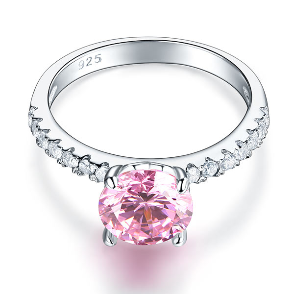 925 Sterling Silver Bridal Engagement Ring 2 Carat Simulated Diamond Jewelry