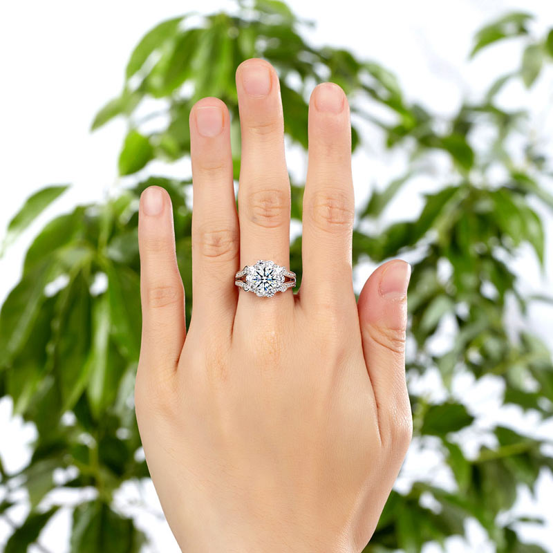 Art Deco Vintage style 925 Sterling Silver Wedding Ring 1.25 Ct Simulated Diamond Promise Anniversary