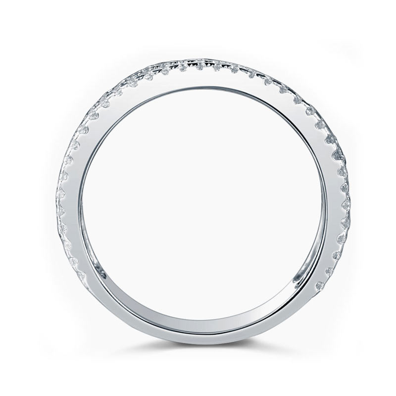 New Style Design Solid 925 Sterling Silver Wedding Band Ring