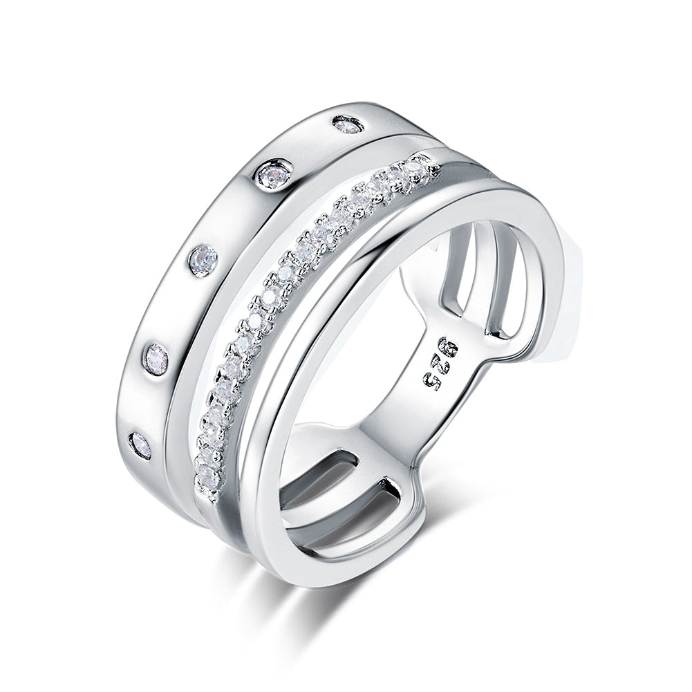 Wedding Band Anniversary Solid 925 Sterling Silver Ring Jewelry