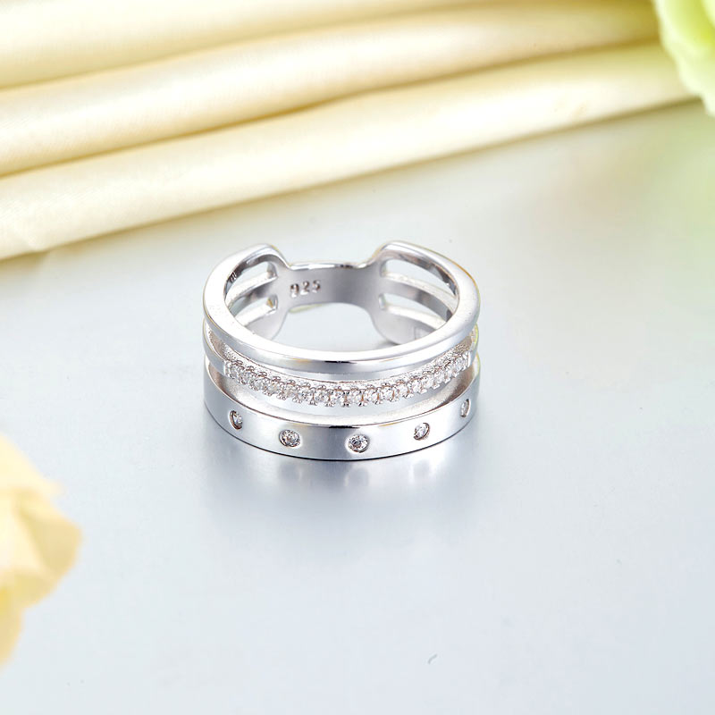 Wedding Band Anniversary Solid 925 Sterling Silver Ring Jewelry